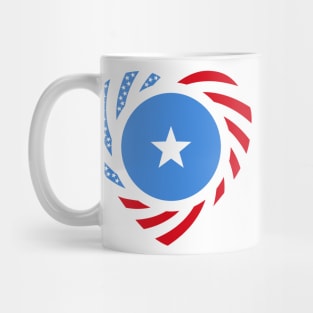 Somali American Multinational Patriot Flag Series (Heart) Mug